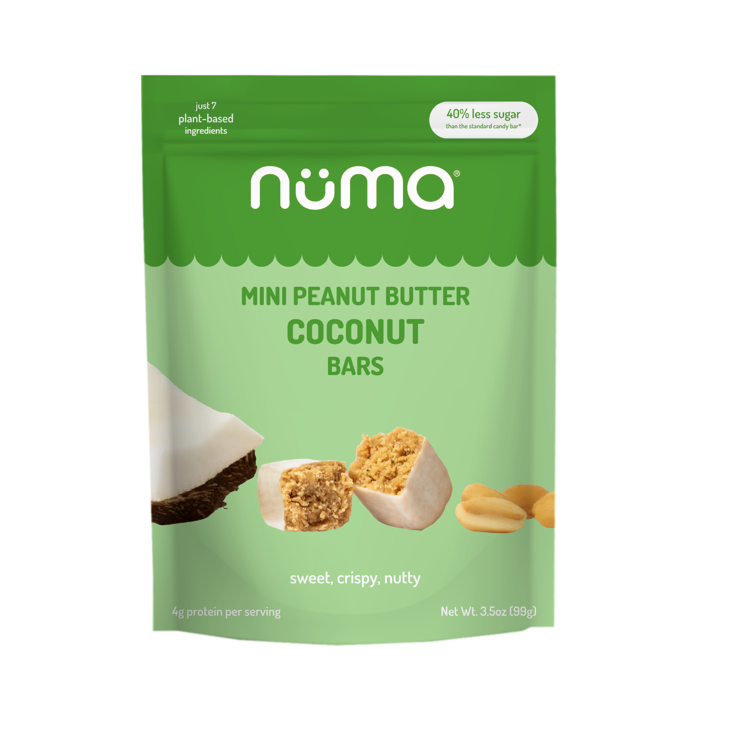 Mini Peanut Butter Coconut Bars
